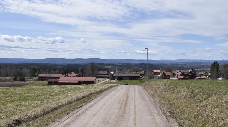 Utsikt från östligast belägna byklungan i Sör Lindberg.